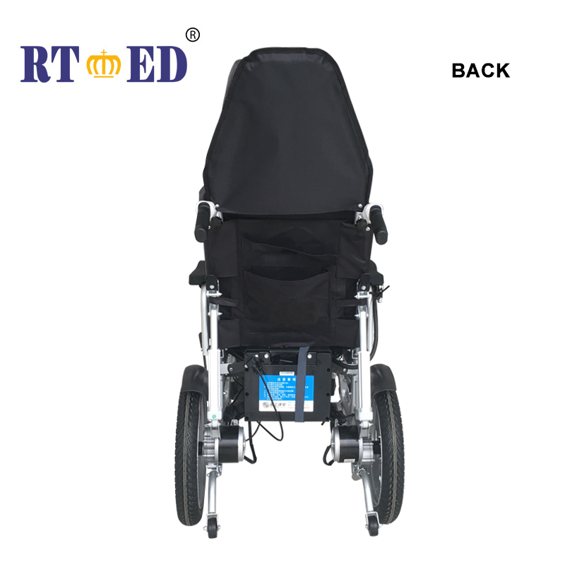 Zusammenklappter elektrischer Rollstuhl